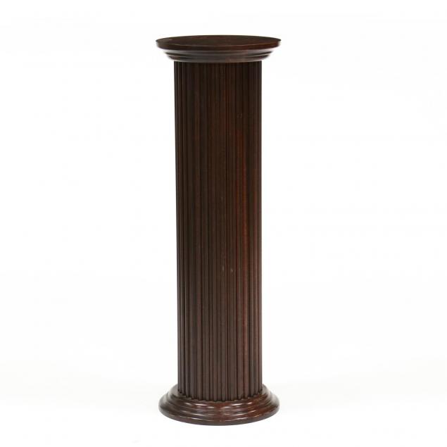 contemporary-fluted-mahogany-pedestal