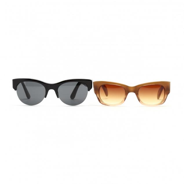 two-pair-of-oliver-peoples-sunglasses