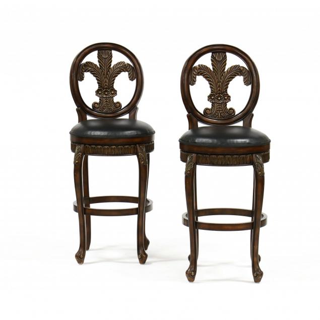 hillsdale-furniture-pair-of-leather-upholstered-swivel-barstools