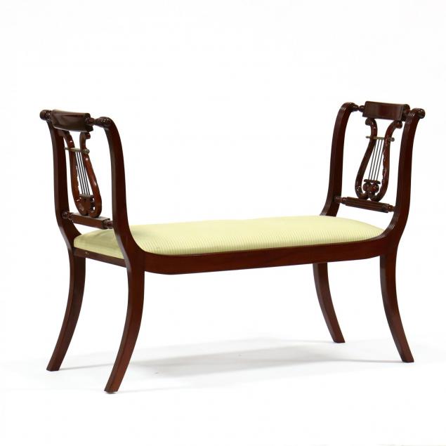 regency-style-carved-mahogany-settee