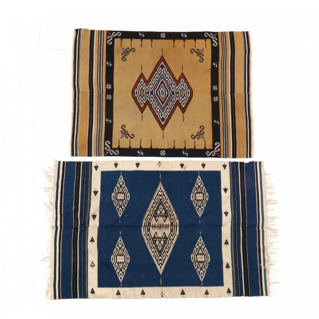 two-vintage-navajo-style-rugs