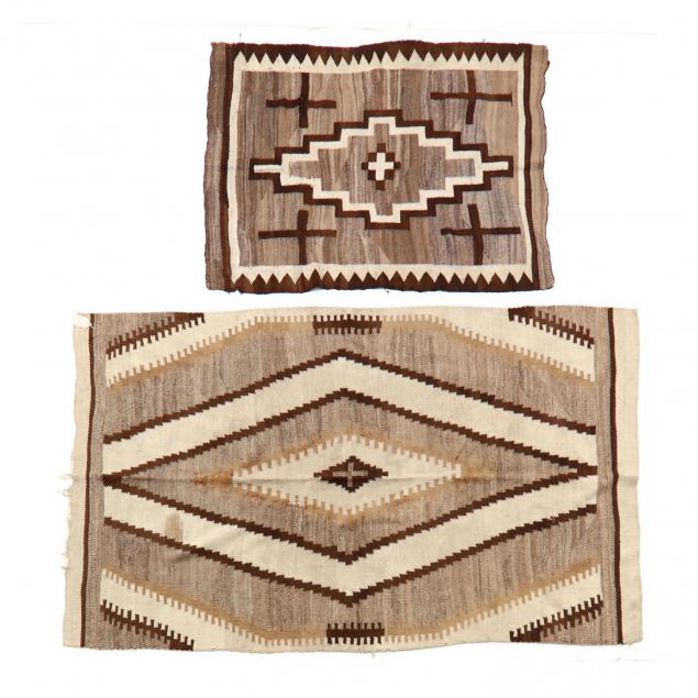 two-vintage-navajo-rugs