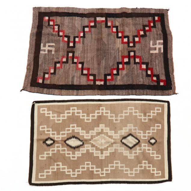 two-vintage-navajo-rugs