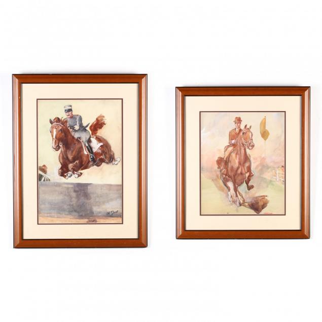 two-works-on-paper-featuring-gentleman-riders