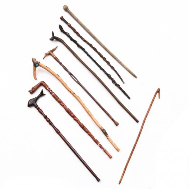 nine-folk-art-and-tribal-carved-canes