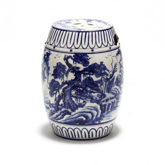 contemporary-chinese-cobalt-decorated-diminutive-garden-stool