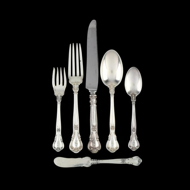 gorham-chantilly-sterling-silver-flatware-service