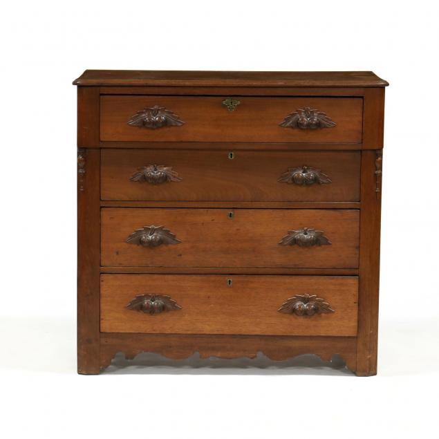 victorian-walnut-cottage-chest-of-drawers
