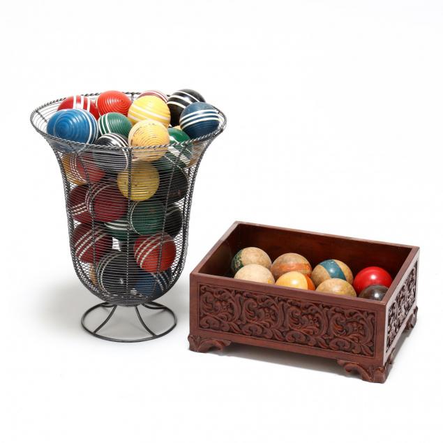 large-group-of-assembled-vintage-croquet-and-bocce-balls