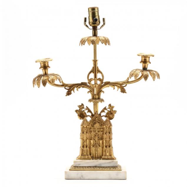 victorian-gilt-brass-candelabra