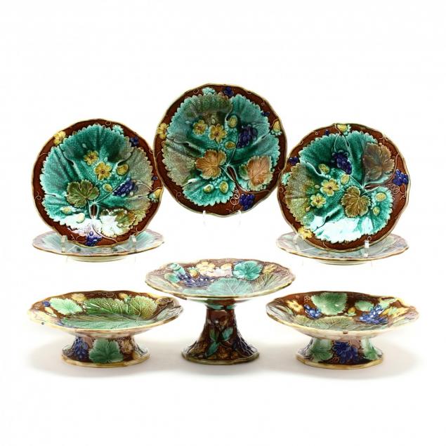 majolica-dessert-set