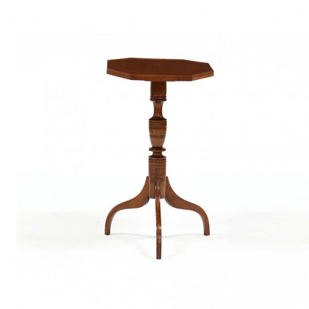 new-england-federal-cherry-tilt-top-candlestand