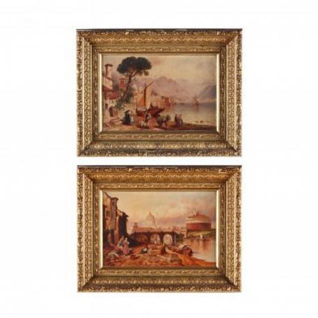 granville-perkins-ny-md-1830-1895-pair-of-italian-scenes