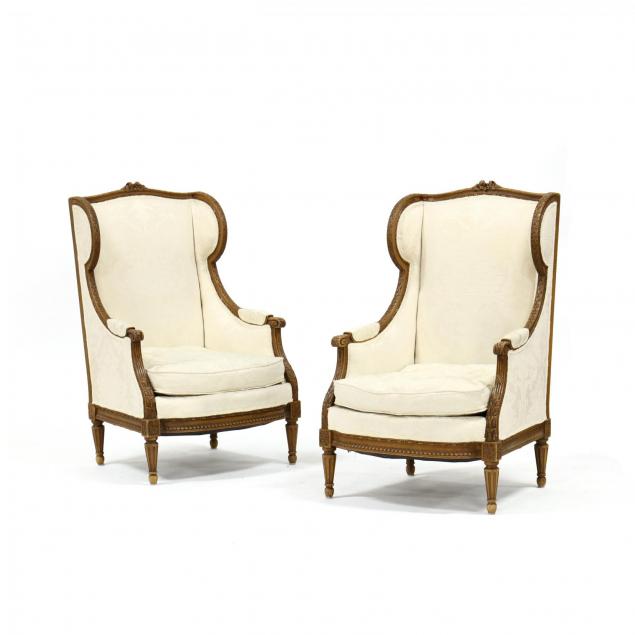 pair-of-louis-xvi-style-carved-walnut-wing-back-chairs