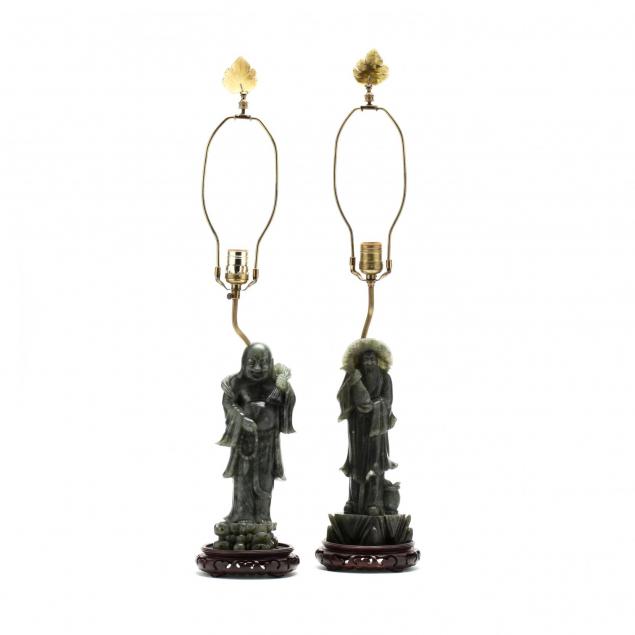pair-of-chinese-carved-hard-stone-figural-lamps