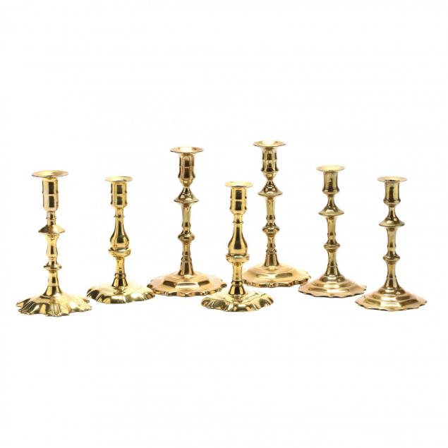seven-early-queen-anne-brass-candlesticks