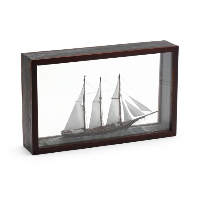 antique-diorama-of-a-clipper-ship