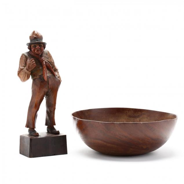 carved-wood-bowl-and-boy-scout-figure