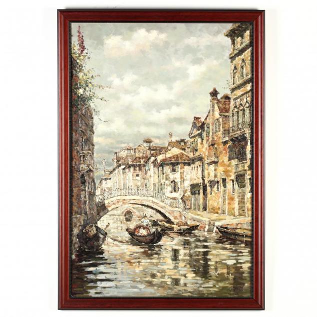 large-contemporary-painting-of-a-venetian-canal