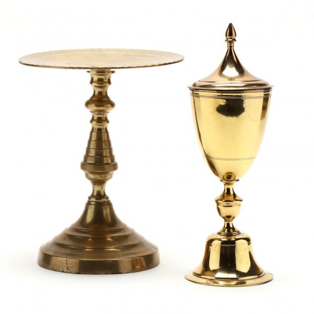 two-antique-brass-ecclesiastical-items