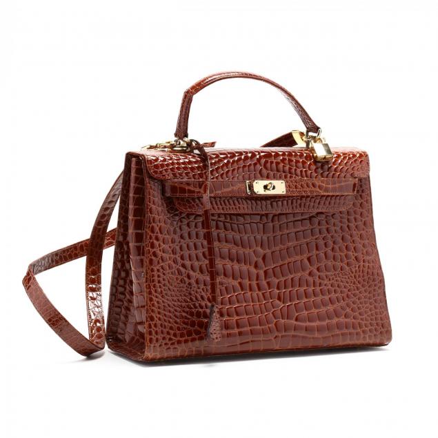 a-bergamo-alligator-embossed-bag