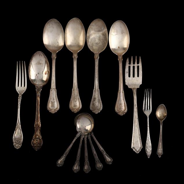 a-group-of-sterling-silver-flatware
