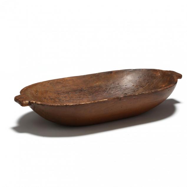antique-three-foot-single-board-carved-and-signed-dough-bowl