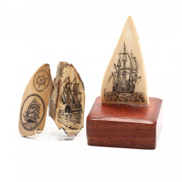 raj-ferrer-three-fossil-ivory-scrimshaw