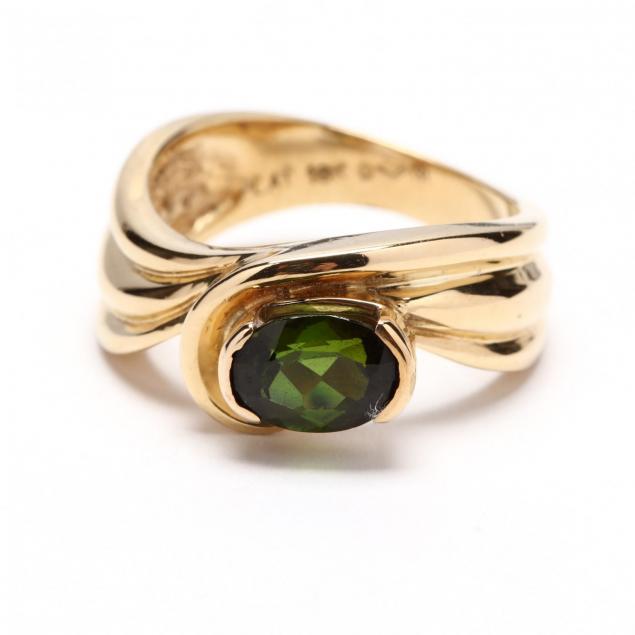 18kt-gold-and-green-tourmaline-ring