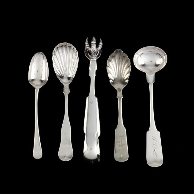 group-of-american-coin-silver-flatware