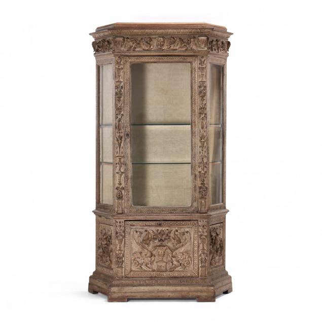 continental-renaissance-revival-carved-vitrine