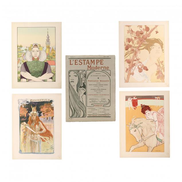 i-l-estampe-moderne-i-1899-group-of-4-prints-with-frontispiece