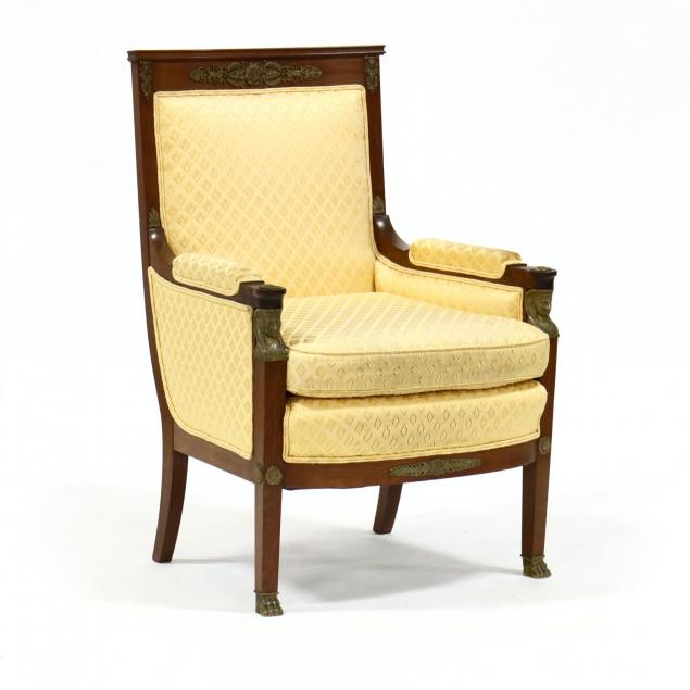 english-egyptian-revival-mahogany-arm-chair