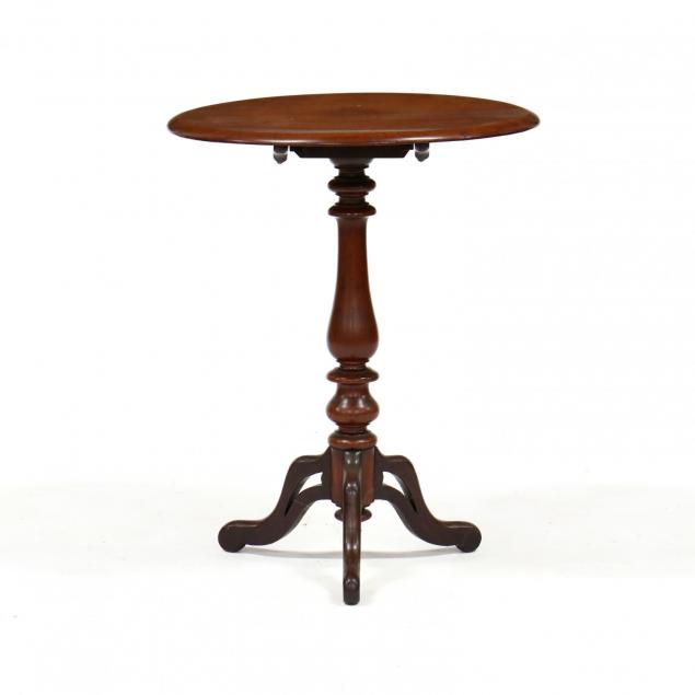 william-iv-carved-mahogany-tilt-top-candle-stand