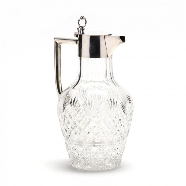 a-victorian-silver-cut-glass-claret-jug