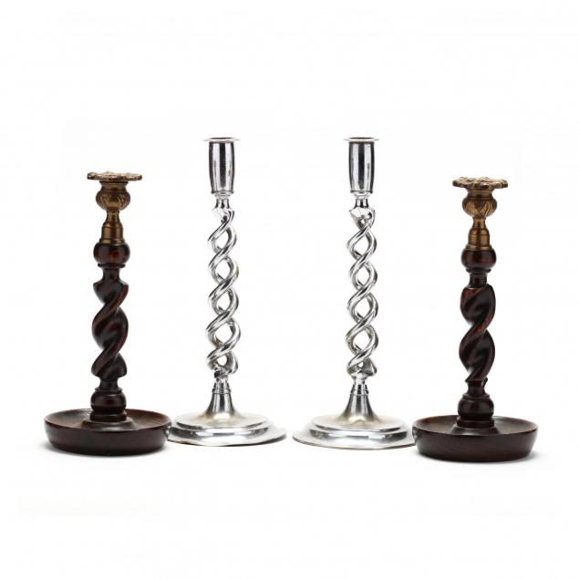 two-pair-of-barley-twist-candlesticks