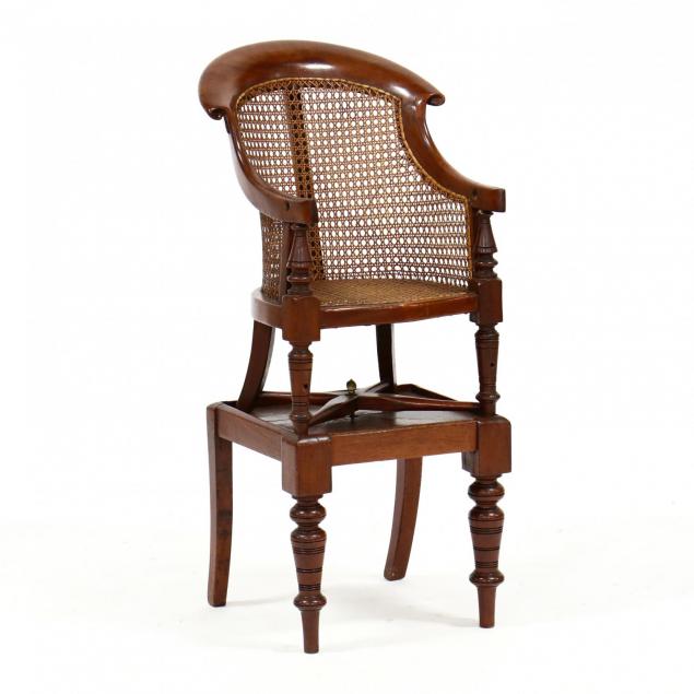 william-iv-mahogany-child-s-chair-on-stand