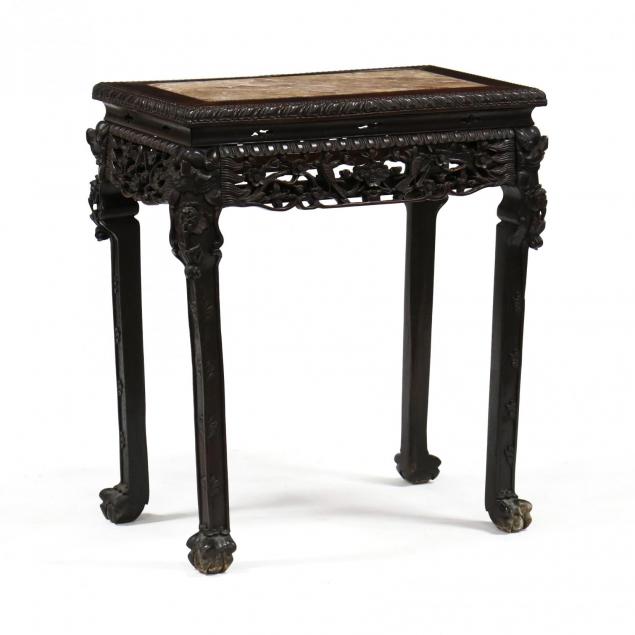 antique-chinese-hardwood-and-marble-top-table
