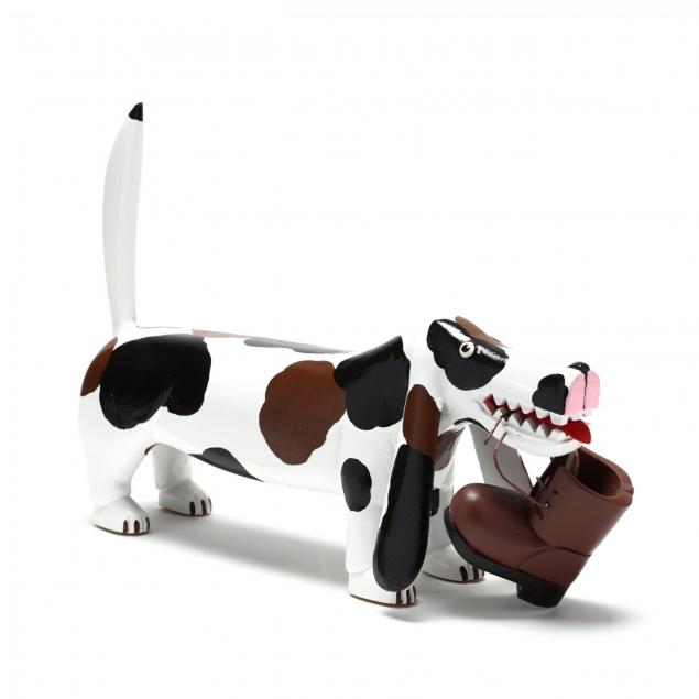 whimsical-folk-art-basset-hound-sculpture