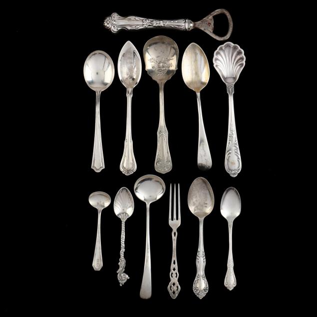 a-group-of-sterling-silver-flatware