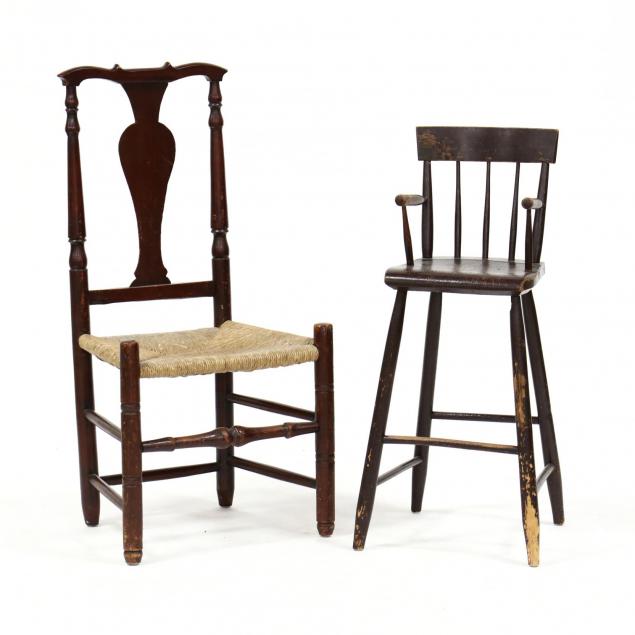 two-antique-american-chairs
