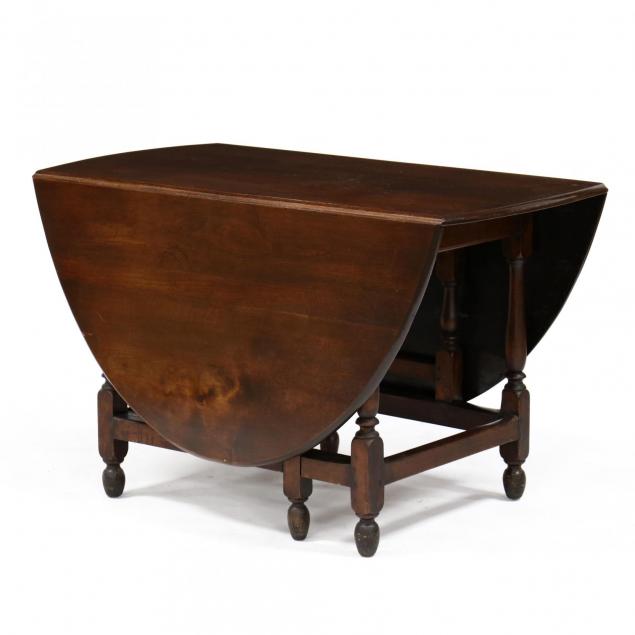american-william-and-mary-style-drop-leaf-dining-table