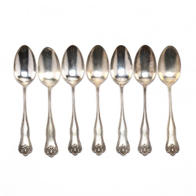 a-set-of-seven-j-b-s-m-knowles-lexington-sterling-silver-teaspoons
