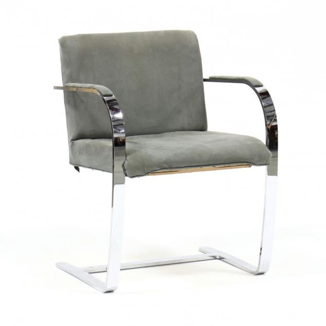 mid-century-chrome-cantilevered-chair