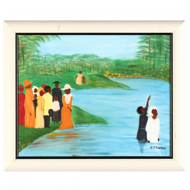a-folk-art-painting-of-a-baptism-by-j-j-sneed