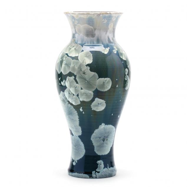 william-and-pamela-kennedy-nc-crystalline-baluster-vase