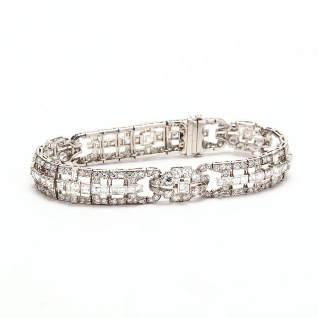 art-deco-platinum-and-diamond-bracelet