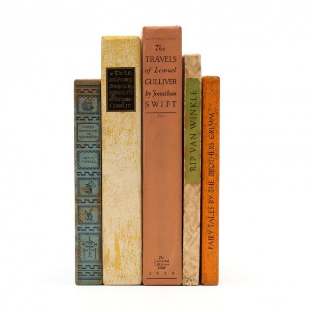 five-prewar-limited-edition-club-literary-classics-for-young-people