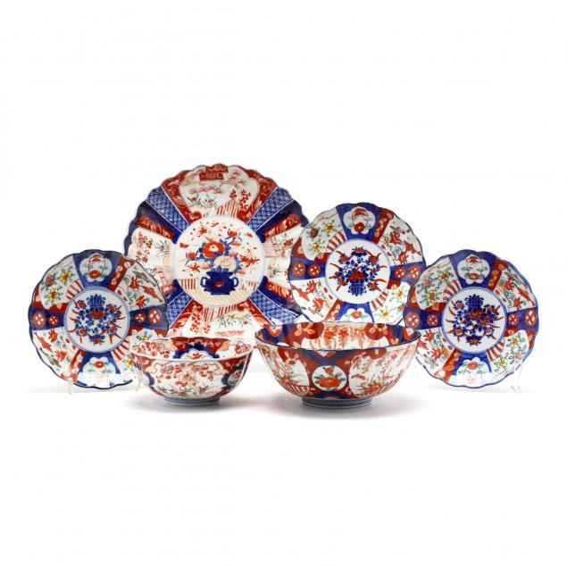 a-group-of-imari-porcelain