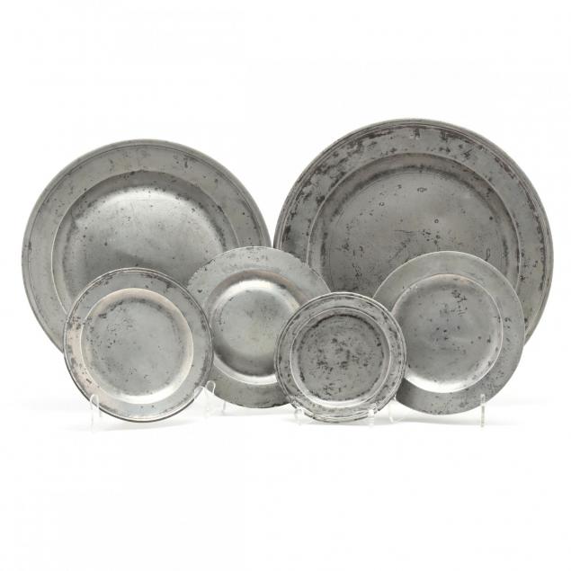 group-of-pewter-chargers